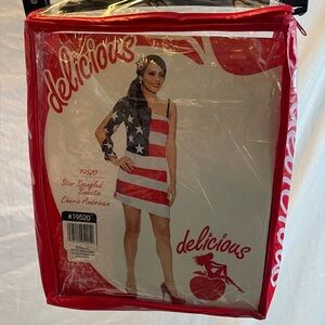 Delicious Patriotic Flag Dress - Red, White, Blue